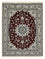 Tapis persan - Nain - 191 x 150 cm - rouge foncé