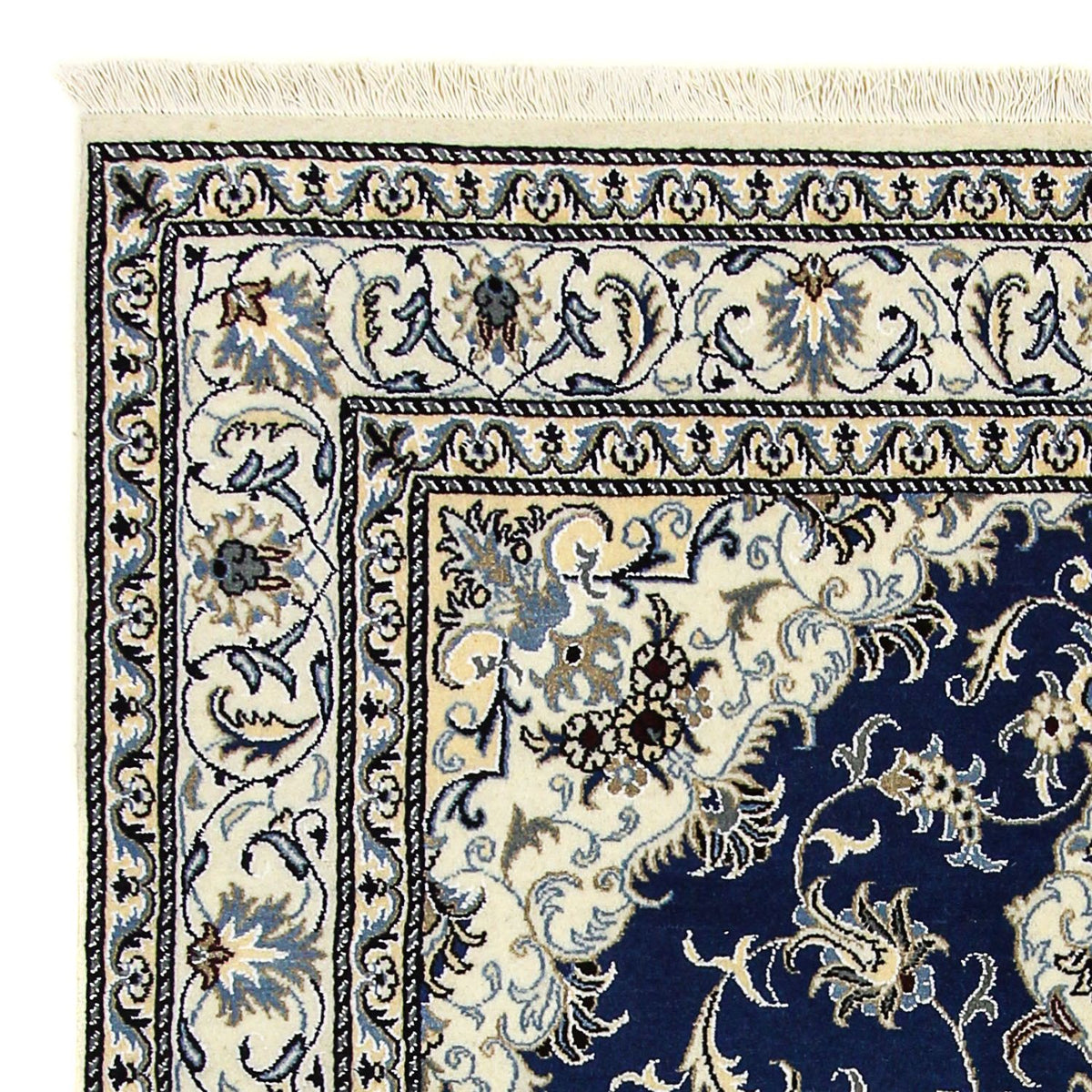 Tapis persan - Nain - 236 x 168 cm - bleu