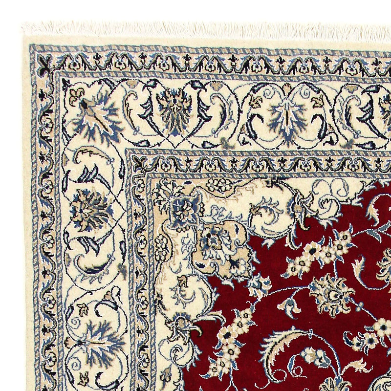 Tapis persan - Nain - 295 x 193 cm - rouge foncé
