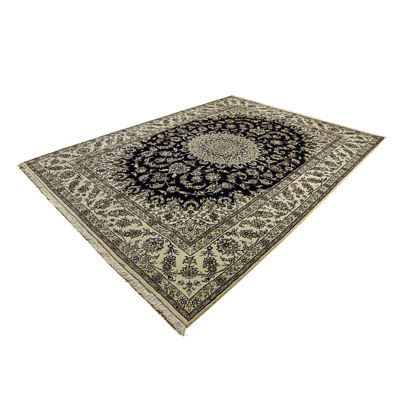 Tapis persan - Nain - 343 x 251 cm - bleu foncé