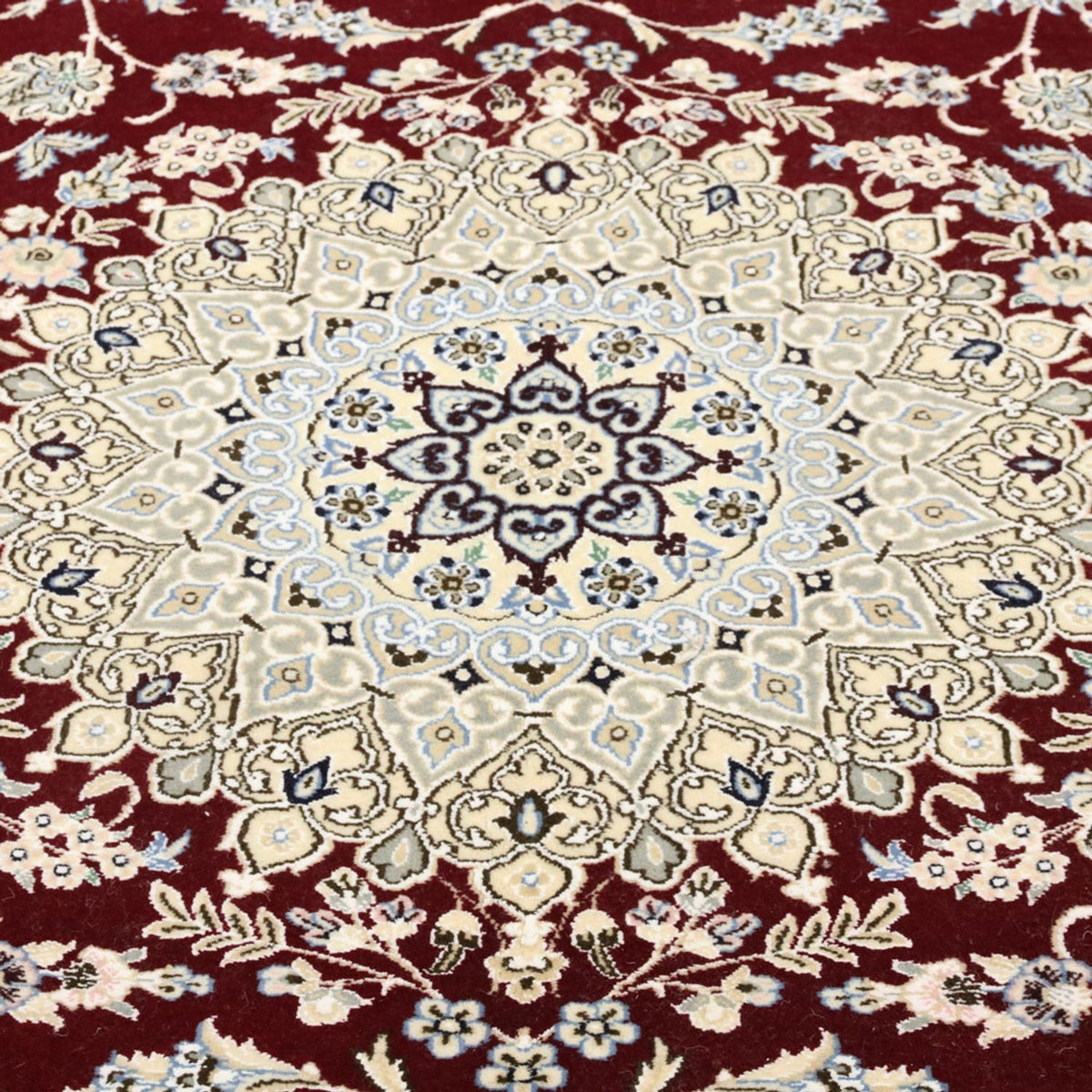 Tapis persan - Nain - Royal - 303 x 202 cm - rouge vin