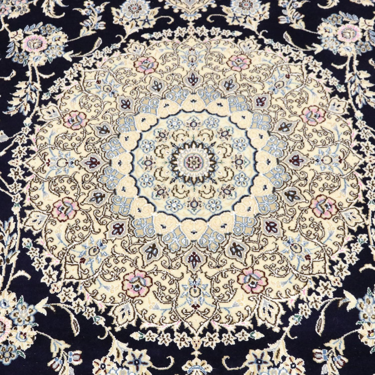 Tapis persan - Nain - Royal - 304 x 250 cm - bleu foncé