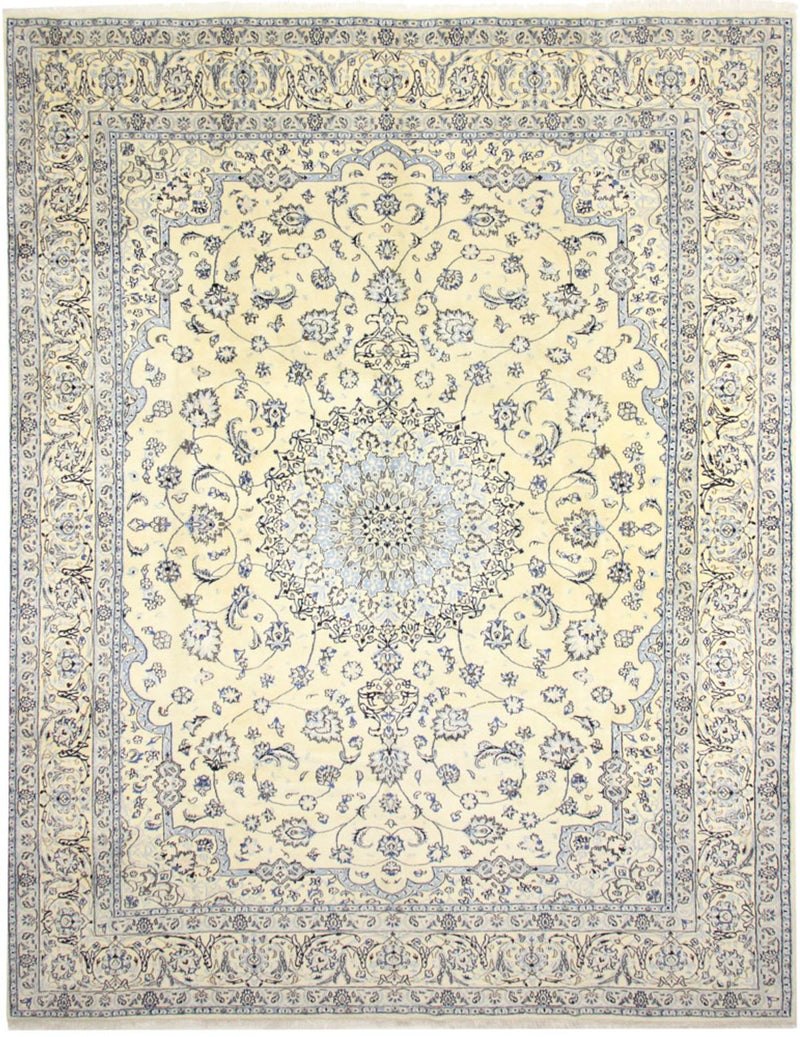 Tapis persan - Nain - Royal - 393 x 303 cm - crème