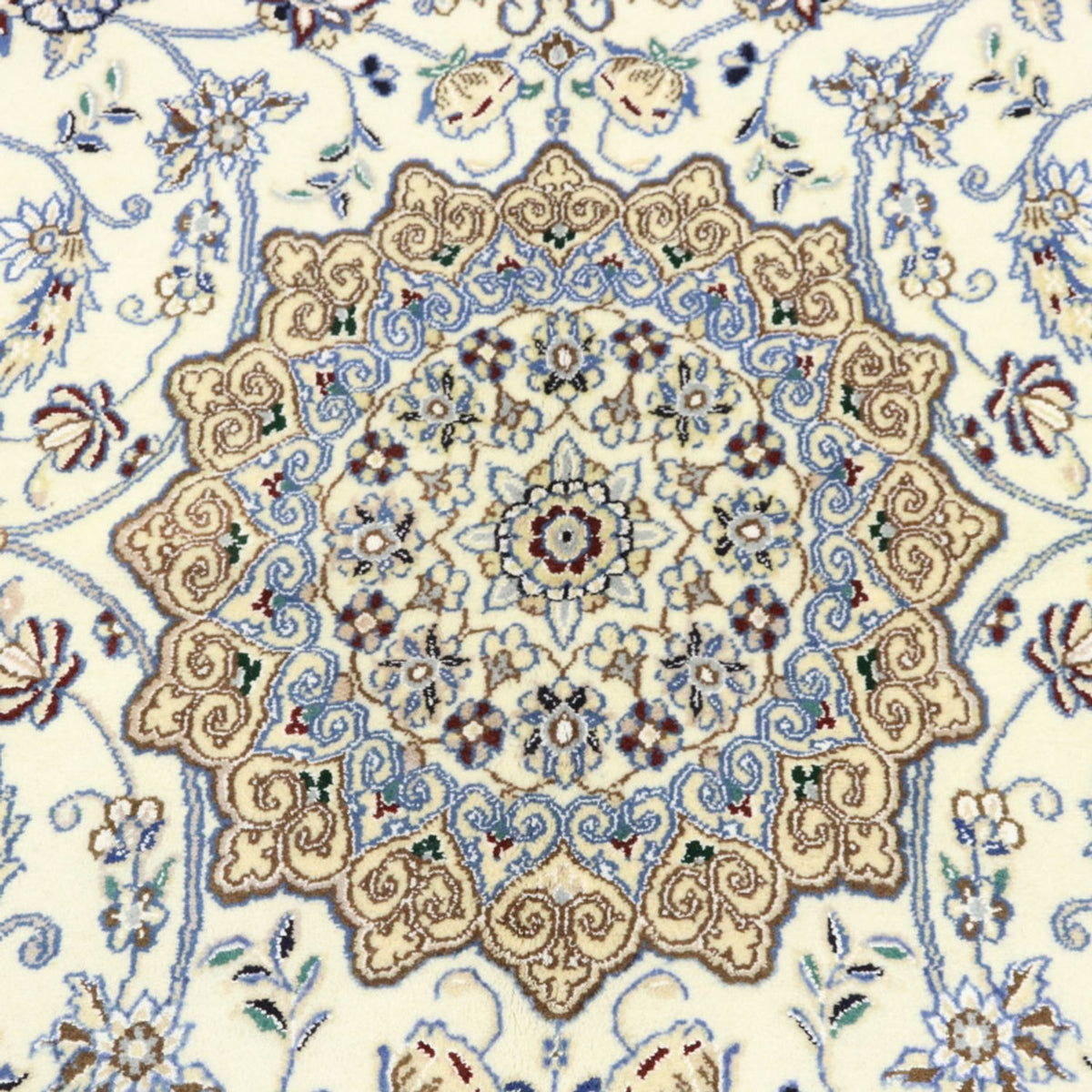 Tapis persan - Nain - Royal - 211 x 133 cm - beige