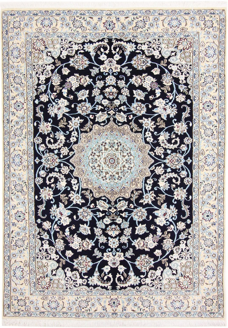 Tapis persan - Nain - Royal - 206 x 147 cm - rouge vin