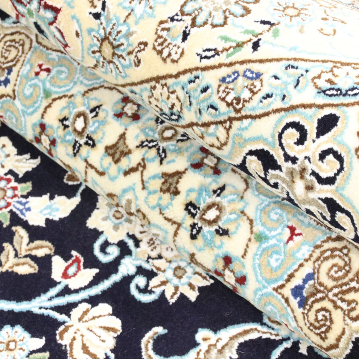 Tapis persan - Nain - Royal - 206 x 147 cm - rouge vin