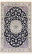 Tapis persan - Nain - Royal - 155 x 96 cm - bleu foncé