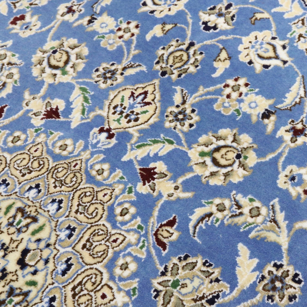 Tapis persan - Nain - Royal - 135 x 91 cm - bleu