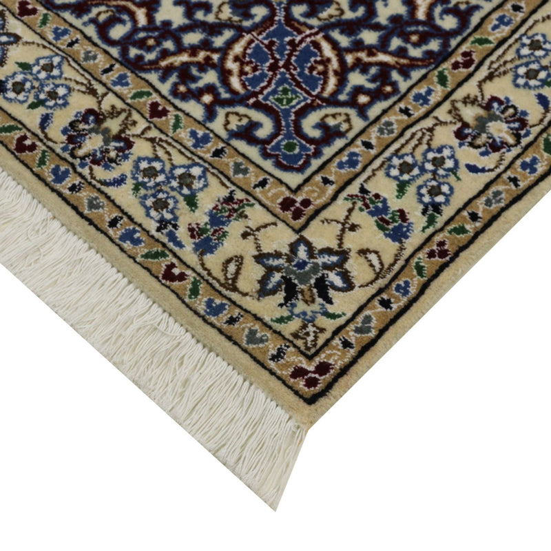 Tapis persan - Nain - Royal - 148 x 98 cm - bleu foncé