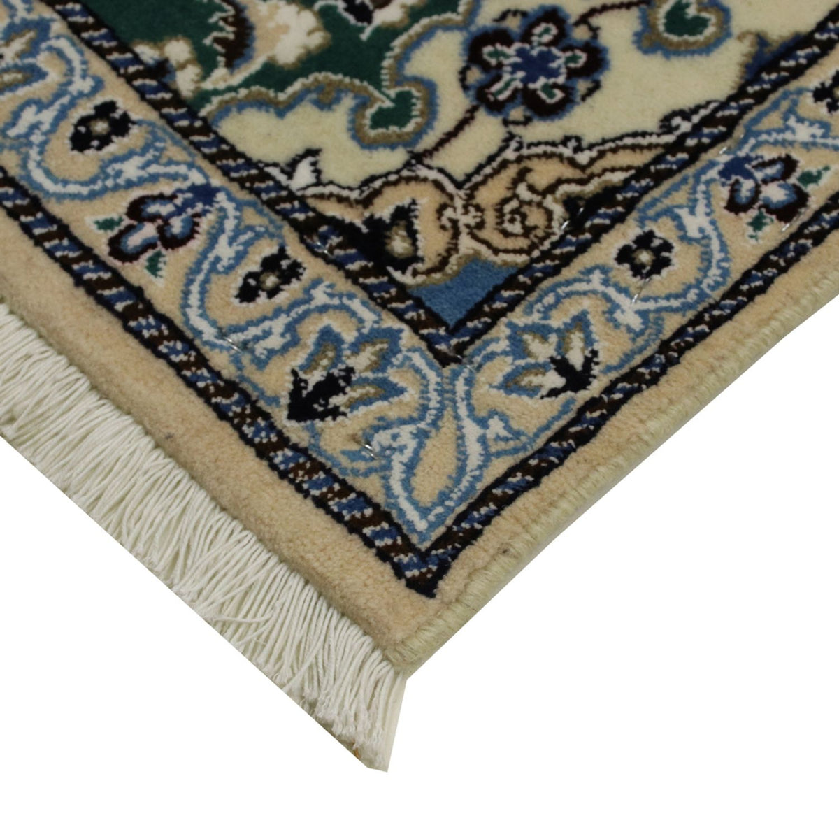 Tapis de couloir Tapis persan - Nain - Royal - 200 x 60 cm - vert