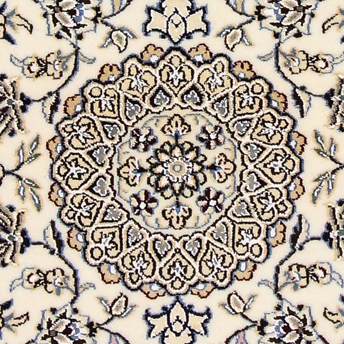Tapis persan - Nain - Royal - 92 x 64 cm - crème
