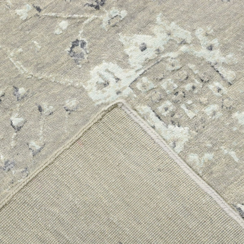 Tapis design - 305 x 244 cm - argent