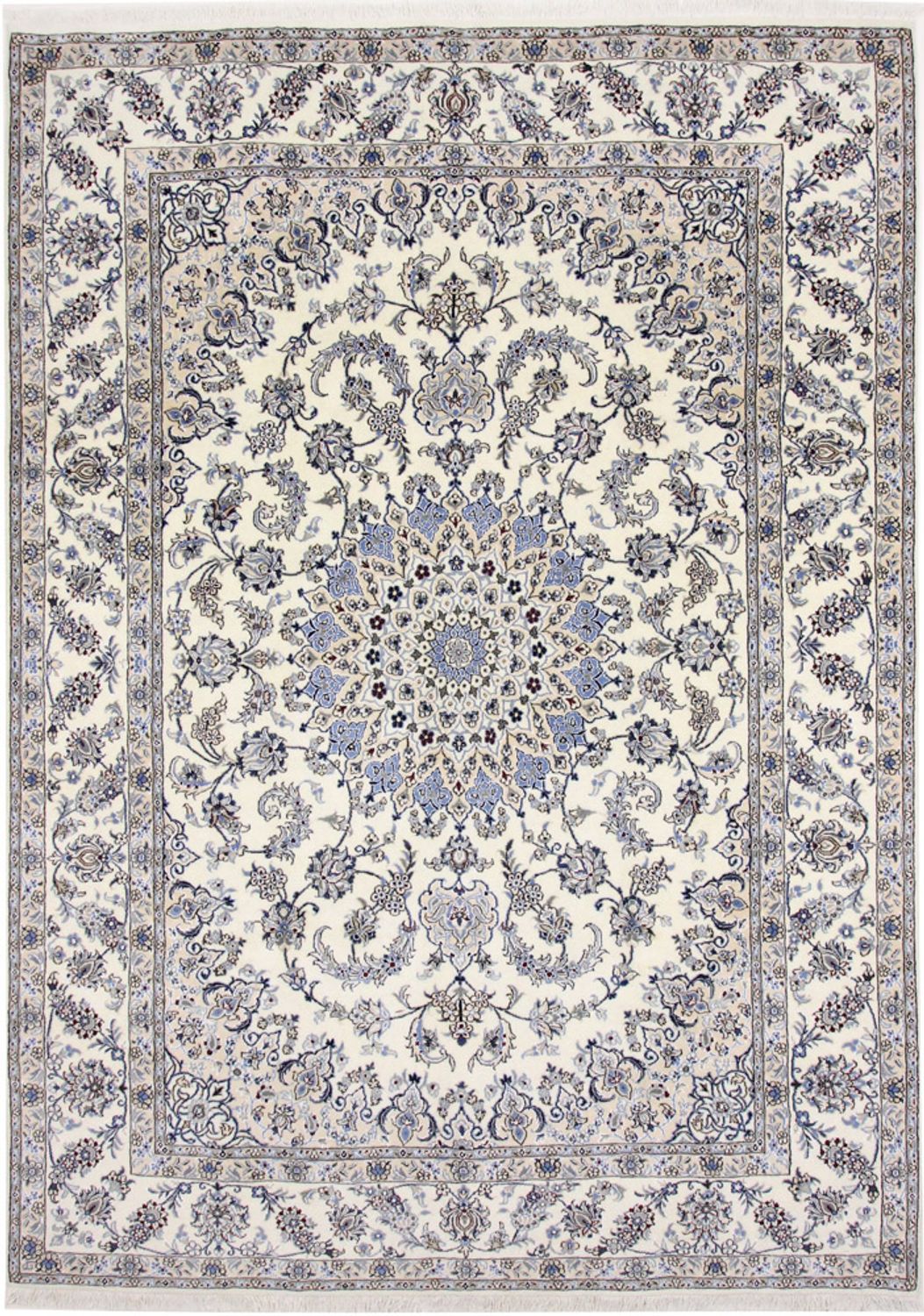 Tapis persan - Nain - 343 x 248 cm - crème