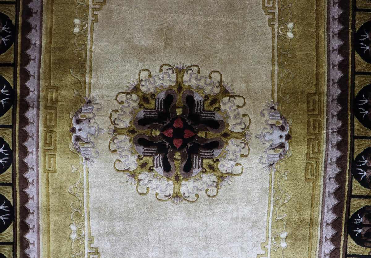 Tapis chinois - 190 x 90 cm - vert