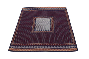 Tapis Kelim - Oriental - 146 x 135 cm - bleu