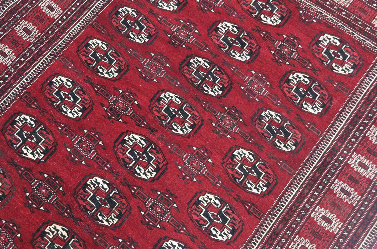 Tapis afghan - 180 x 130 cm - rouge