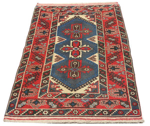 Tapis oriental - 184 x 119 cm - rouge
