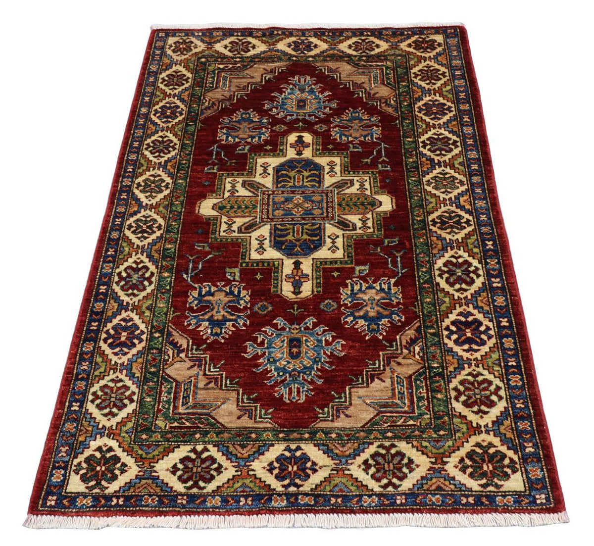 Tapis Ziegler - Kazak - 155 x 102 cm - rouge foncé