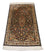 Tapis en soie - Soie du Cachemire - 124 x 77 cm - bleu foncé