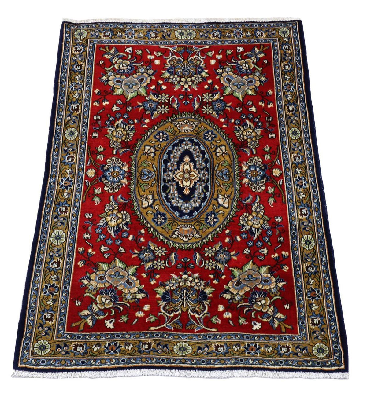 Tapis persan - Ghom - 97 x 78 cm - rouge
