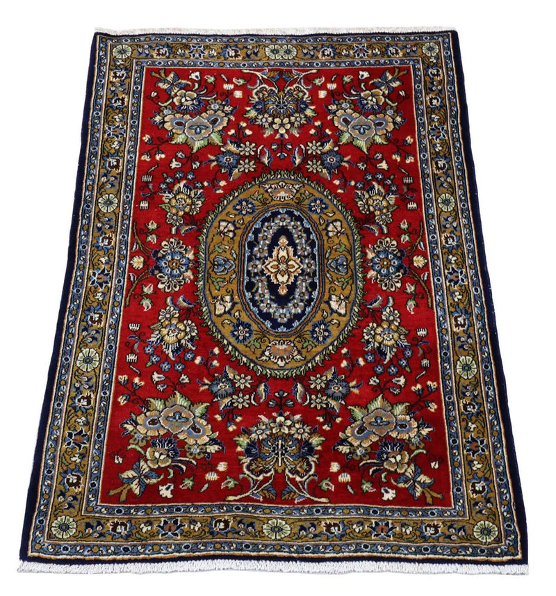 Tapis persan - Ghom - 97 x 78 cm - rouge