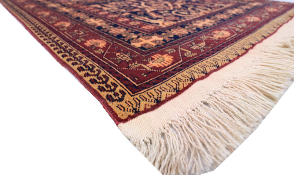 Tapis afghan - 150 x 100 cm - noir