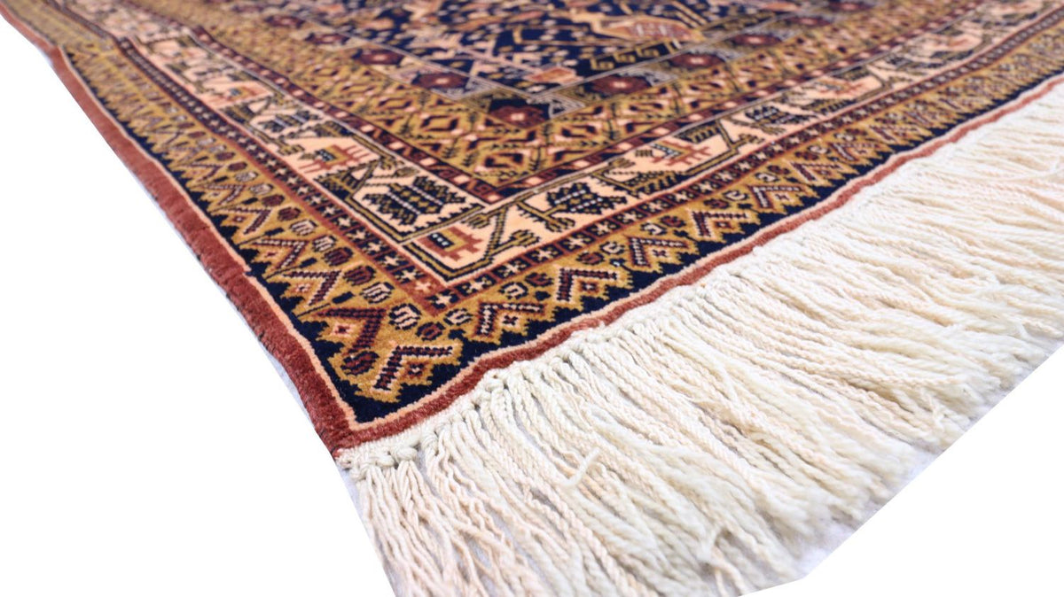 Tapis afghan - 140 x 102 cm - noir