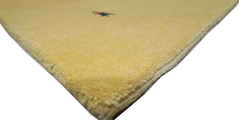 Tapis Gabbeh - Loribaft Persan - 155 x 128 cm - vert olive