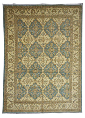 Tapis Ziegler - 354 x 264 cm - turquoise