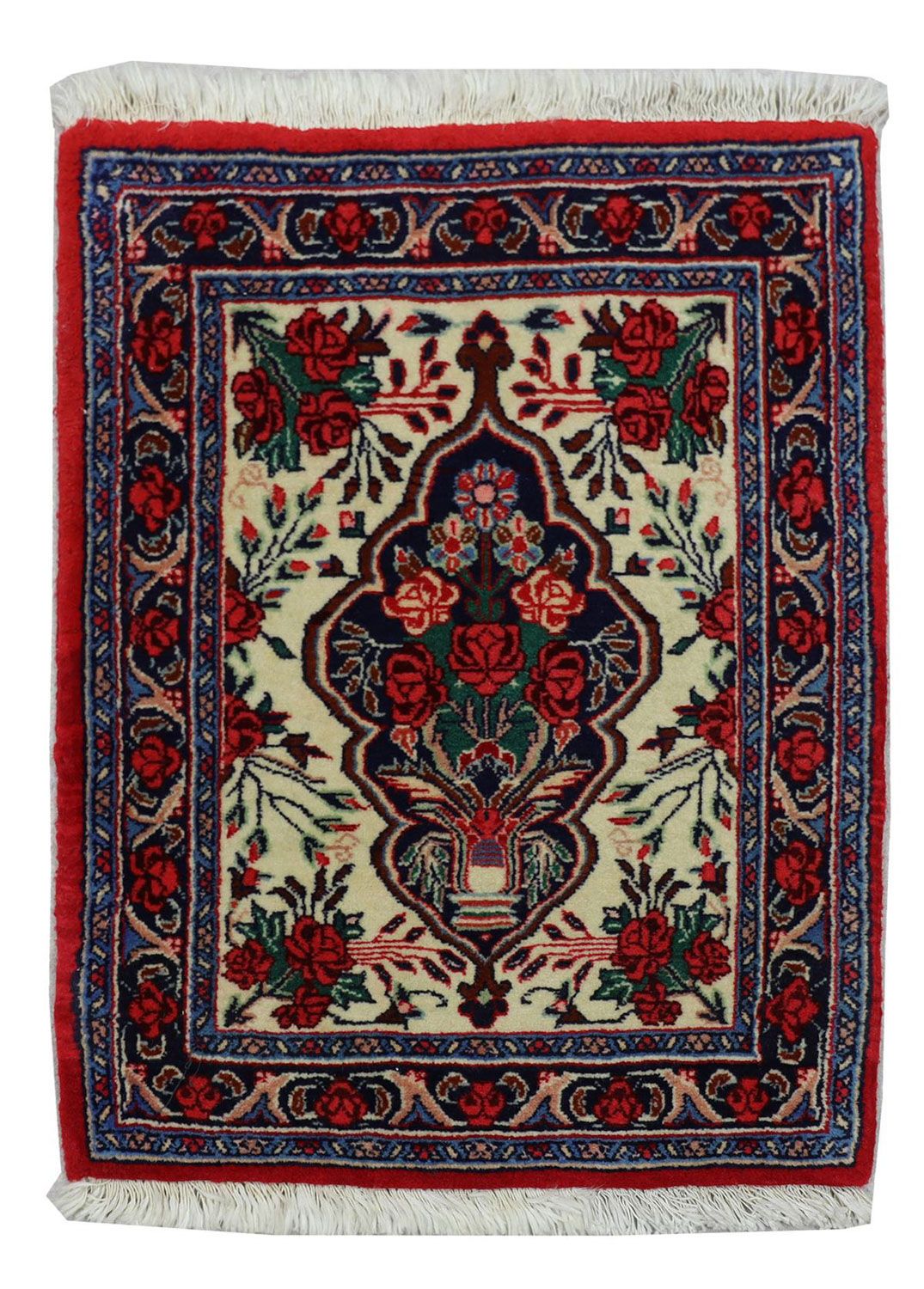 Tapis persan - Bidjar - 67 x 55 cm - rouge