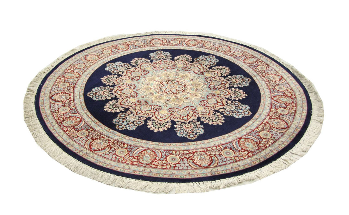 Tapis chinois ronde - 184 x 184 cm - bleu