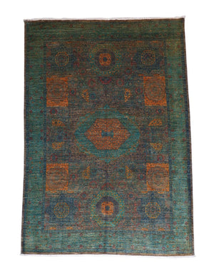 Tapis Ziegler - 296 x 214 cm - vert de mer