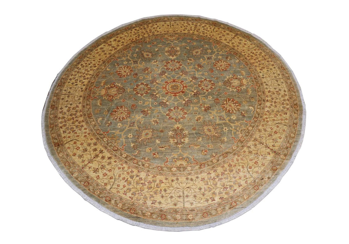 Tapis Ziegler ronde - 307 x 305 cm - marron