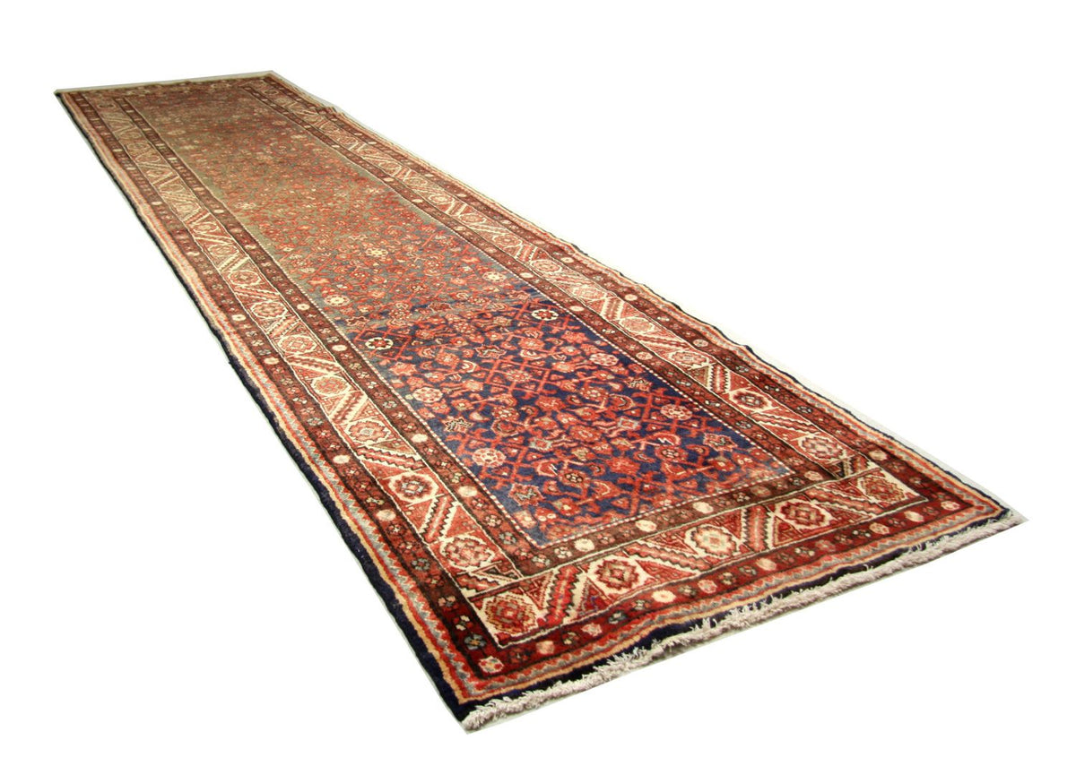 Tapis de couloir Tapis persan - Nomadic - 440 x 114 cm - rouge