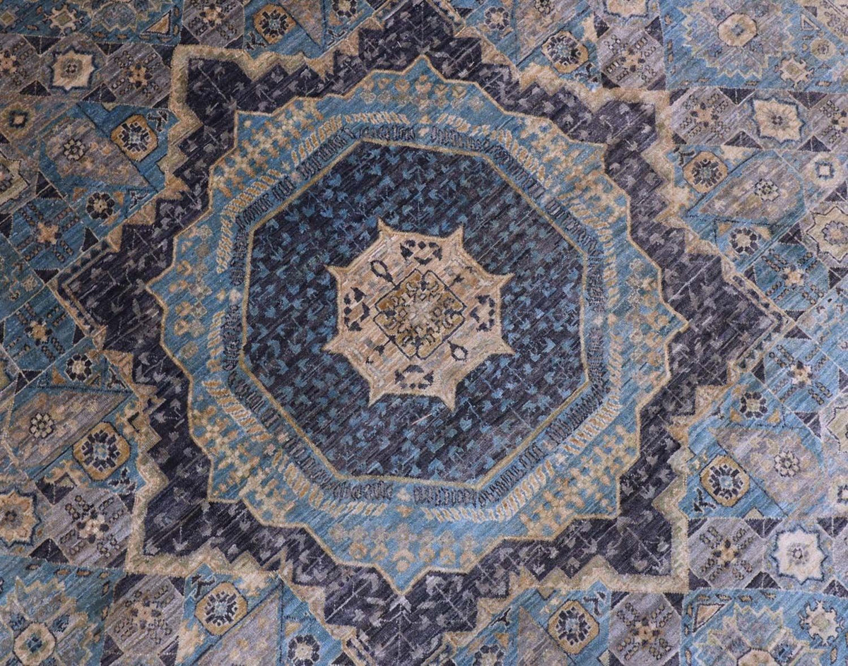 Tapis Ziegler - 427 x 313 cm - bleu