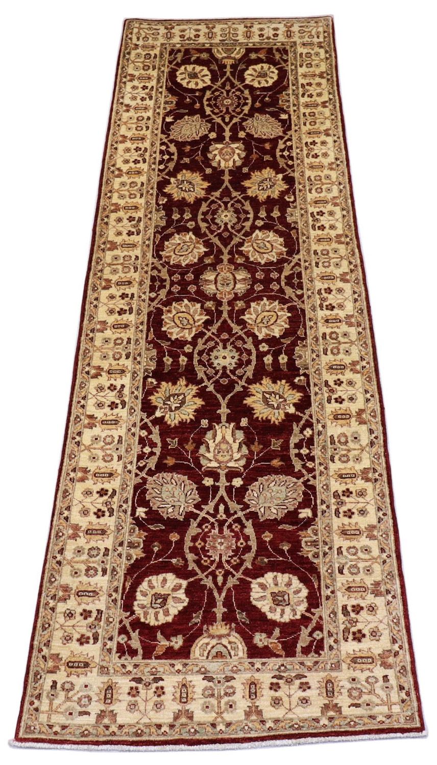 Tapis de couloir Tapis Ziegler - 280 x 91 cm - rouge foncé