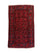 Tapis afghan - 119 x 76 cm - rouge foncé