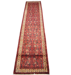Tapis de couloir Tapis persan - Nomadic - 403 x 90 cm - rouge
