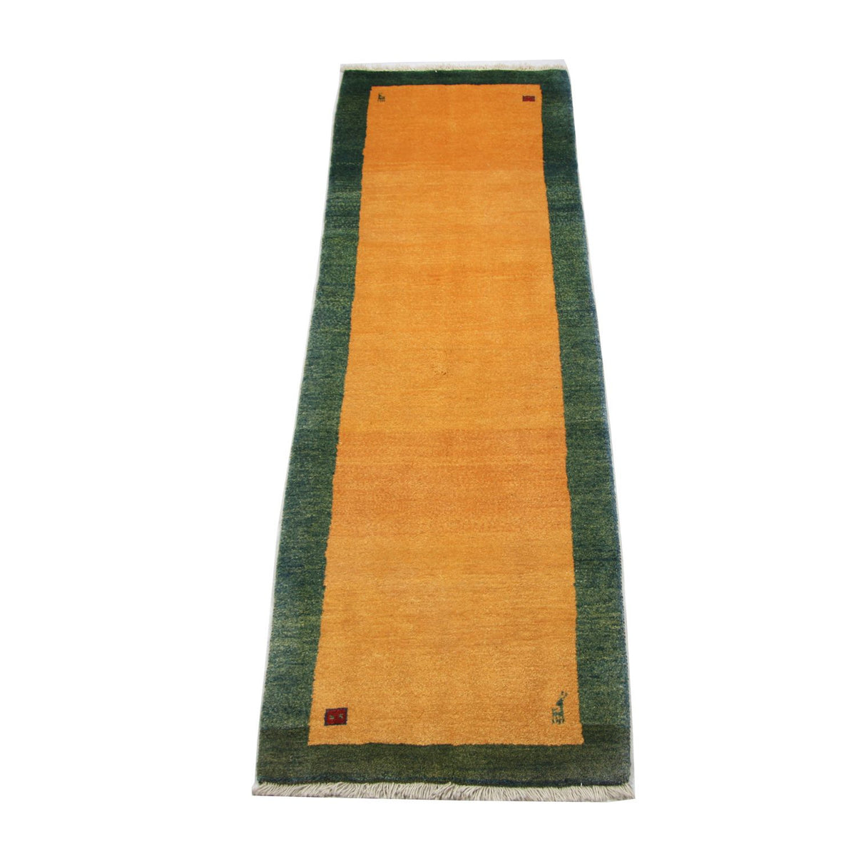 Tapis de couloir Tapis Gabbeh - Persan - 285 x 86 cm - orange