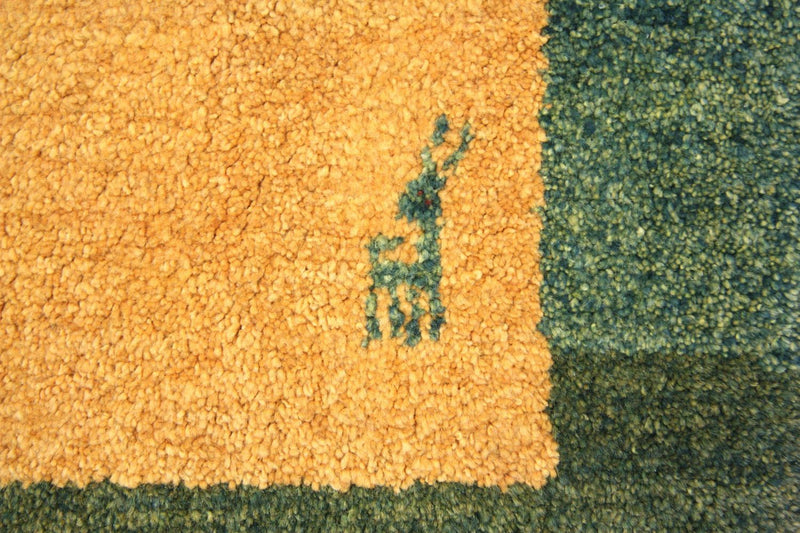 Tapis de couloir Tapis Gabbeh - Persan - 285 x 86 cm - orange