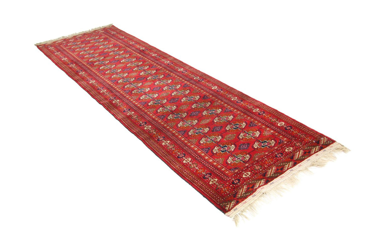 Tapis de couloir Tapis afghan - Boukhara - 285 x 88 cm - rouge