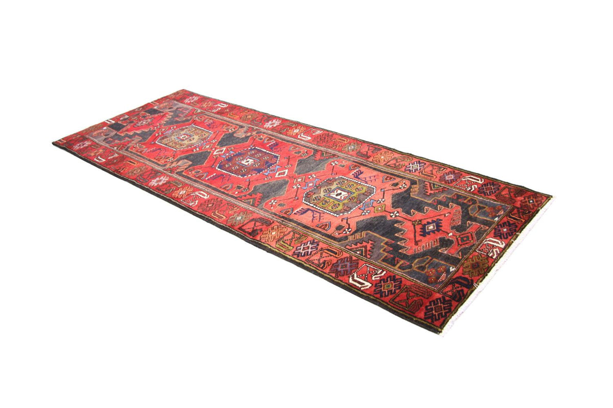 Tapis de couloir Tapis persan - Nomadic - 294 x 104 cm - rouge