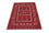 Tapis afghan - 250 x 170 cm - rouge