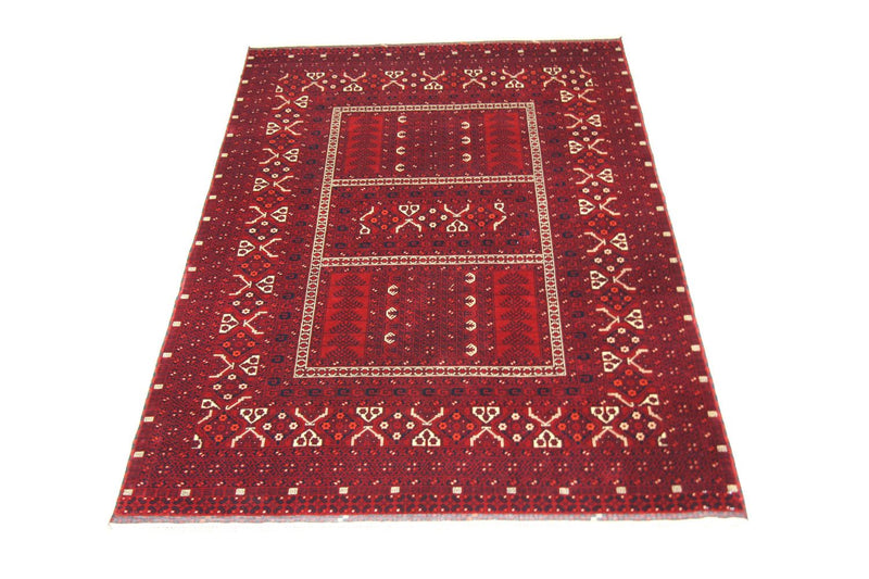 Tapis afghan - 250 x 170 cm - rouge