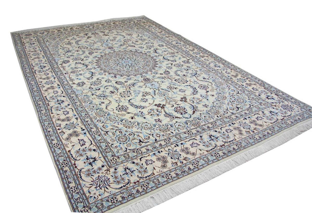 Tapis persan - Nain - Premium - 300 x 200 cm - bleu