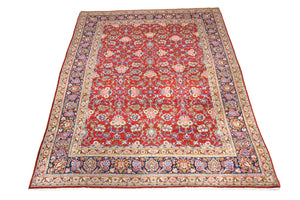 Tapis persan - Keshan - 296 x 210 cm - rouge