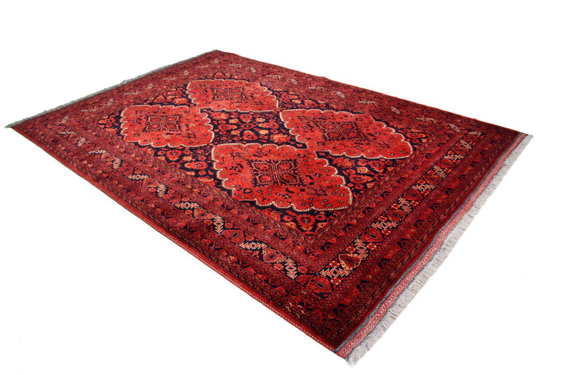 Tapis afghan - Kunduz - 274 x 197 cm - rouge