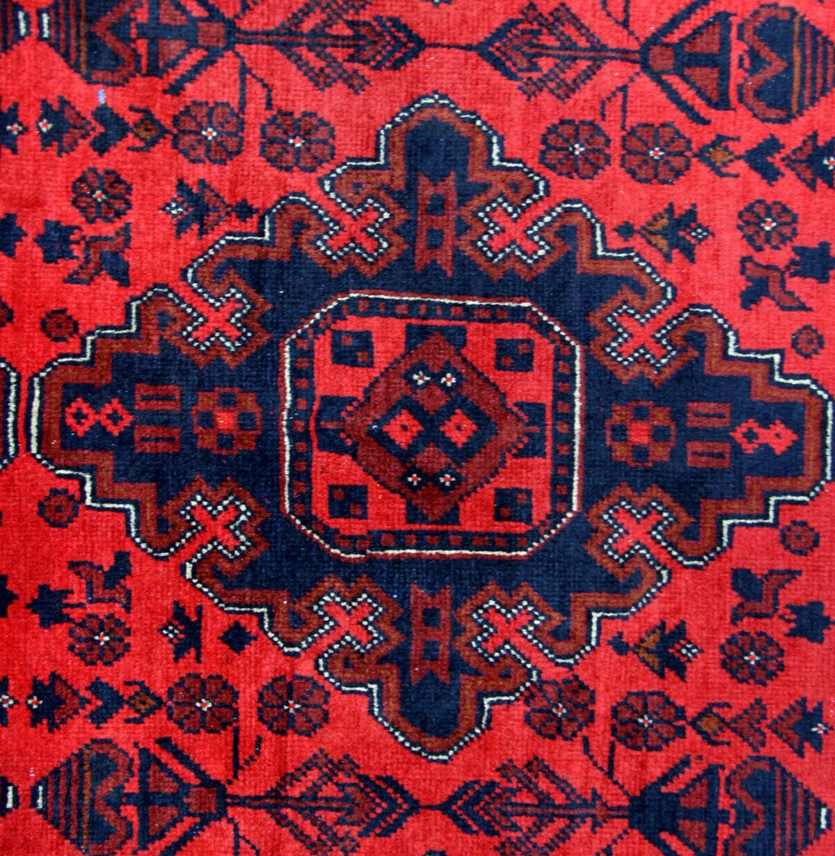 Tapis afghan - Kunduz - 292 x 197 cm - rouge