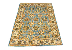Tapis Ziegler - Kazak - 255 x 183 cm - bleu