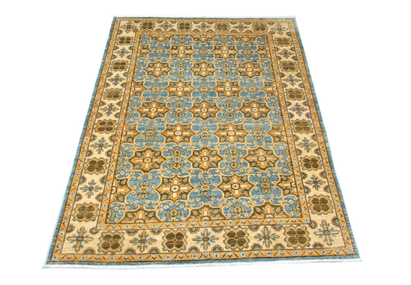 Tapis Ziegler - Kazak - 255 x 183 cm - bleu